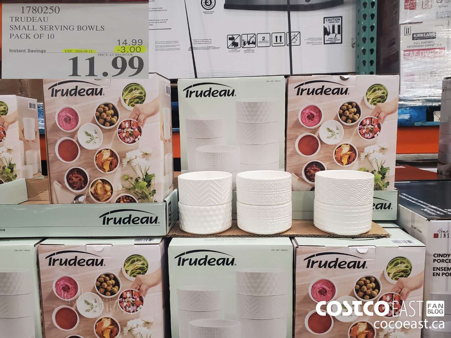 1780250 TRUDEAU SMALL SERVING BOWLS PACK OF 10 ($3.00 INSTANT SAVINGS EXPIRES ON 2024-09-15) $11.99