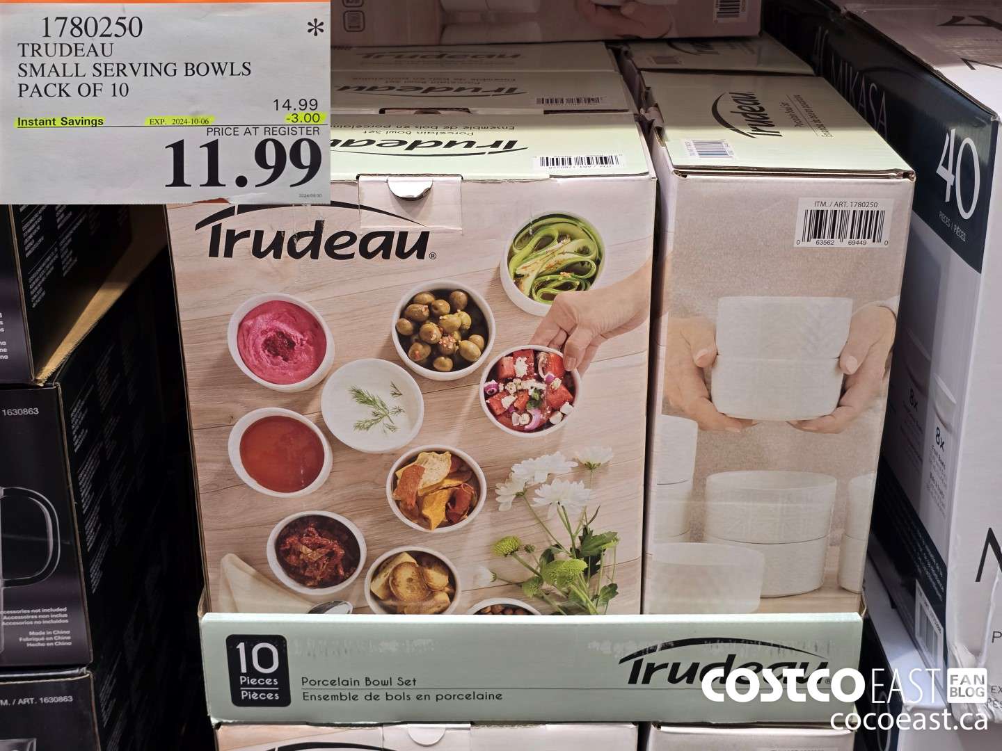 1780250 TRUDEAU SMALL SERVING BOWLS PACK OF 10 ($3.00 INSTANT SAVINGS EXPIRES ON 2024-10-06) $11.99