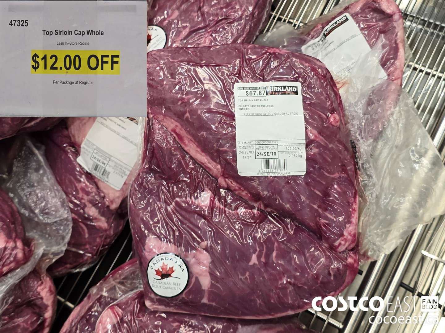 47325 Top Sirloin Cap Whole ($12.00 INSTANT SAVINGS)