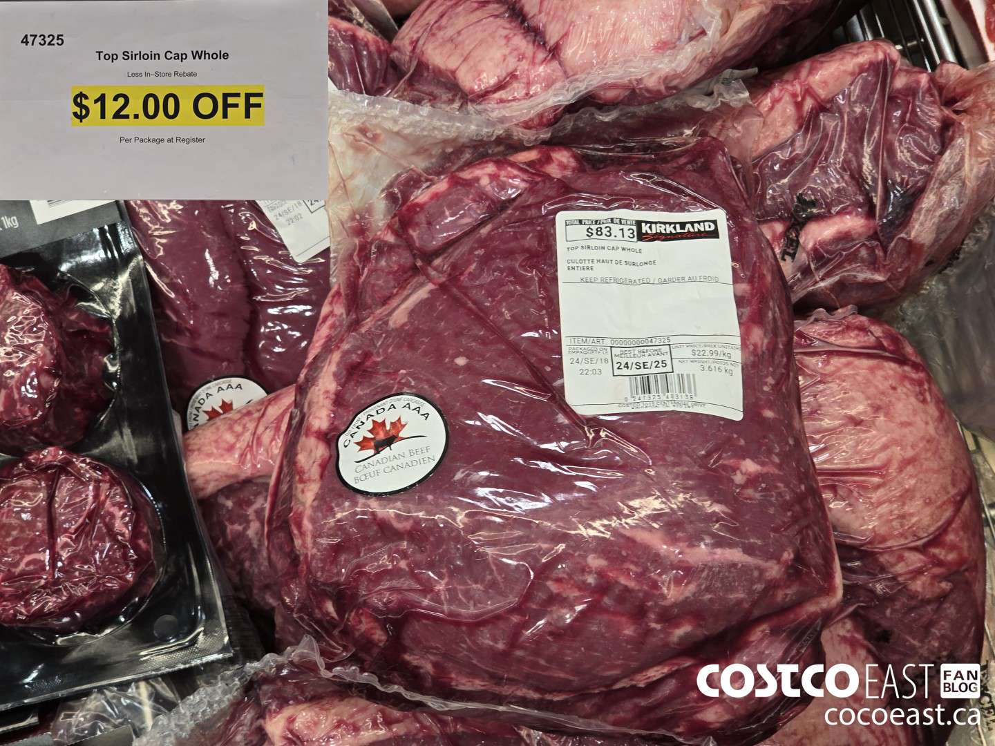 47325 Top Sirloin Cap Whole ($12.00 INSTANT SAVINGS)