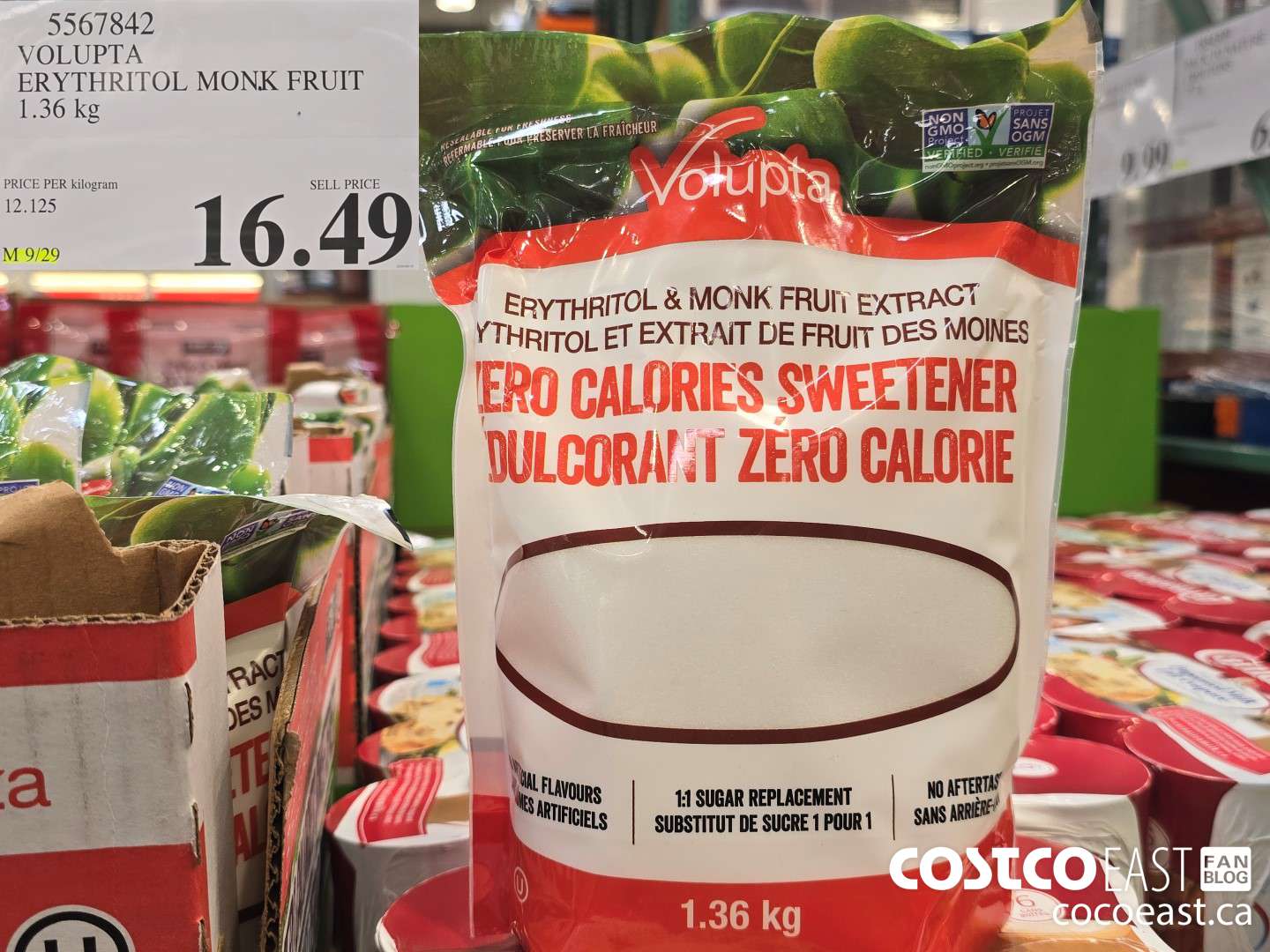 5567842 VOLUPTA ERYTHRITOL MONK FRUIT 1.36 kg $16.49