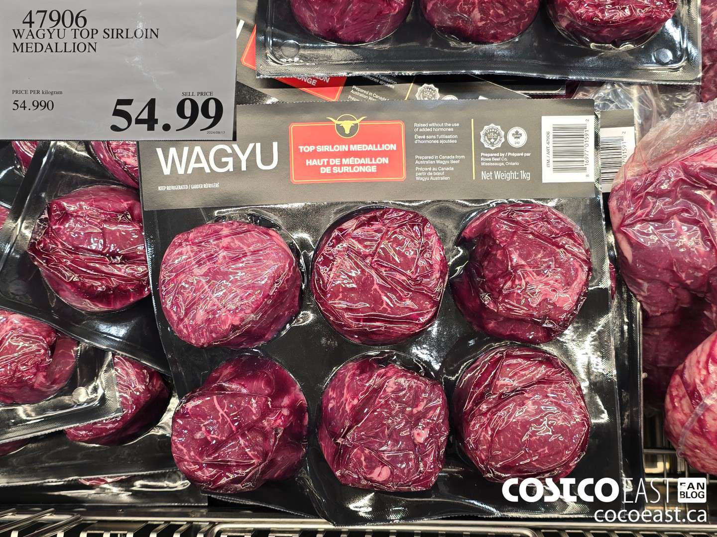 47906 WAGYU TOP SIRLOIN MEDALLION $54.99