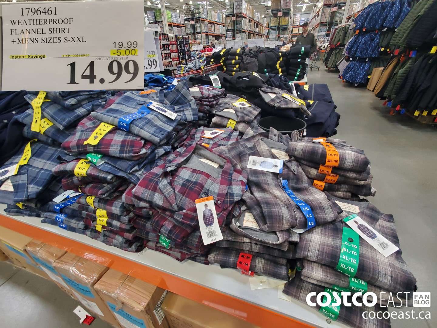 1796461 WEATHERPROOF FLANNEL SHIRT +MENS SIZES S-XXL ($5.00 INSTANT SAVINGS EXPIRES ON 2024-09-15) $14.99