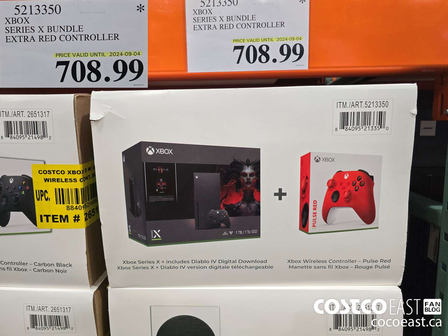 5213350 XBOX SERIES X BUNDLE EXTRA RED CONTROLLER $708.99