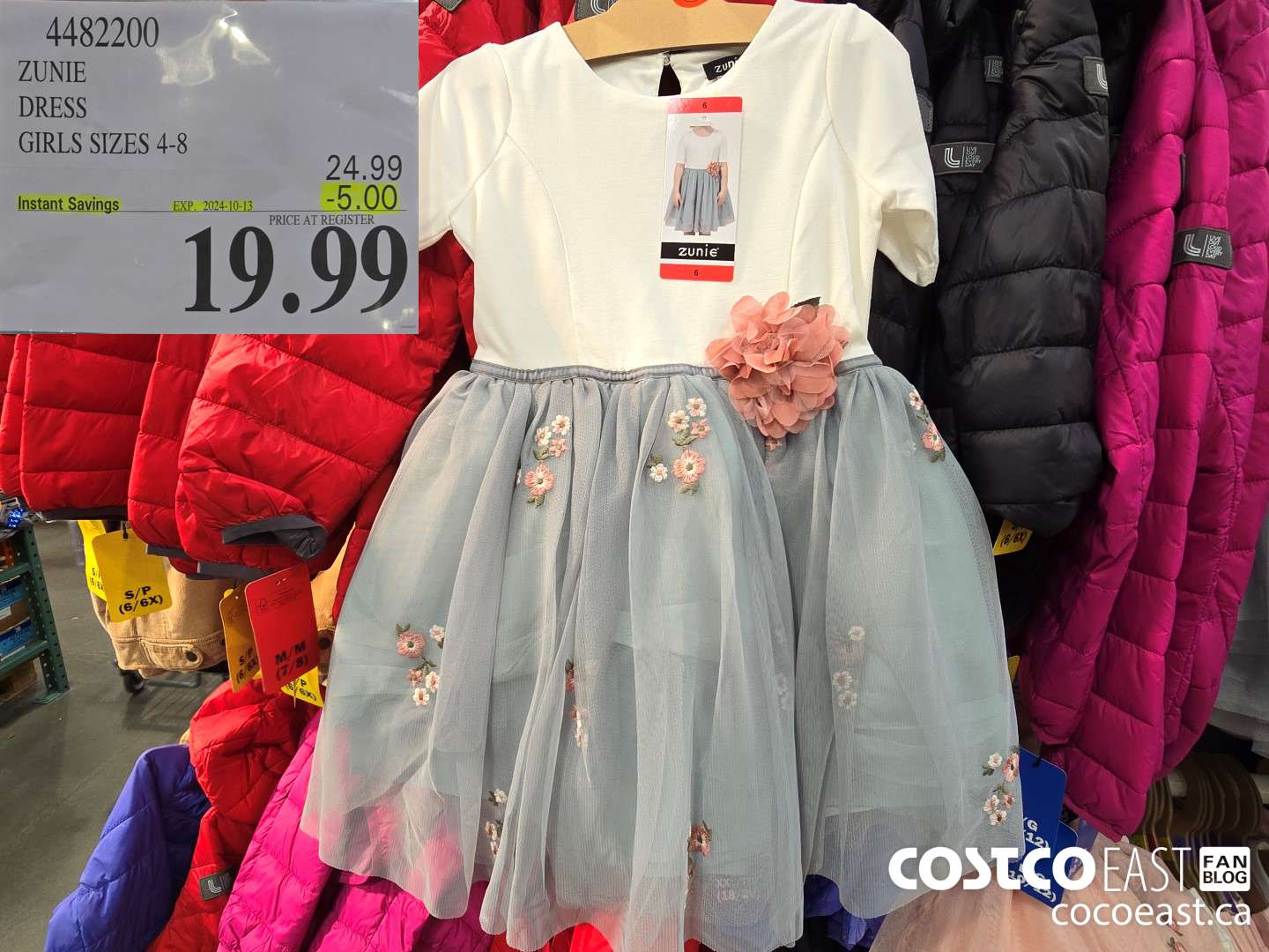 4482200 ZUNIE DRESS GIRLS SIZES 4-8 ($5.00 INSTANT SAVINGS EXPIRES ON 2024-10-13) $19.99