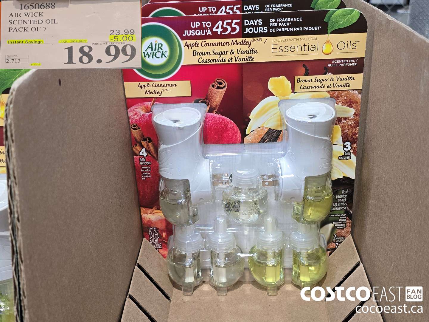 1650688 AIR WICK SCENTED OIL PACK OF 7 ($5.00 INSTANT SAVINGS EXPIRES ON 2024-10-27) $18.99