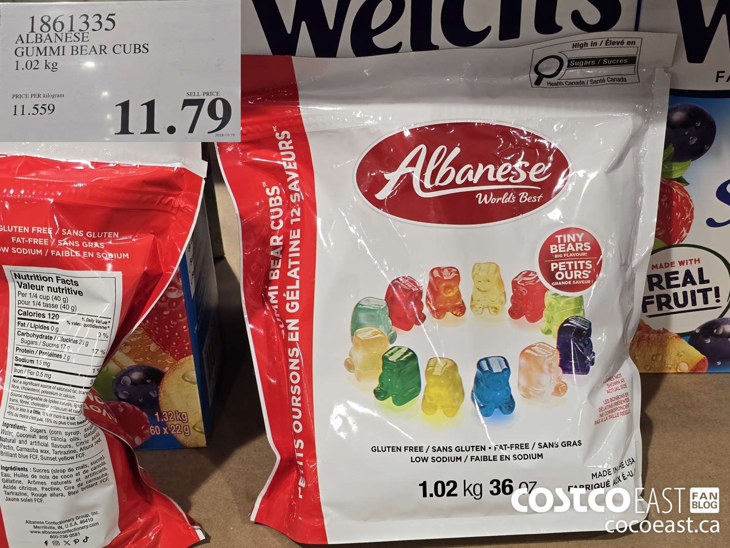 1861335 ALBANESE GUMMI BEAR CUBS 1.02 kg $11.79
