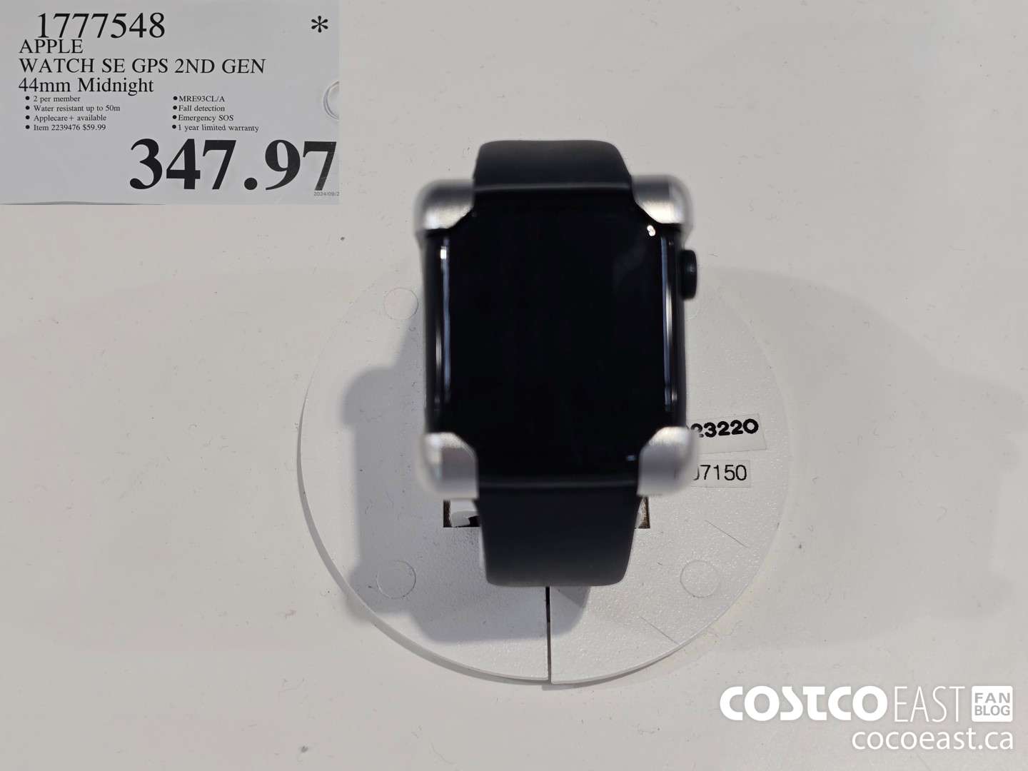 1777548 APPLE WATCH SE GPS 2ND GEN 44mm Midnight $347.97