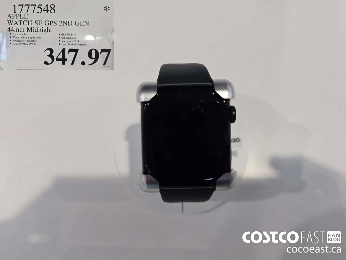 1777548 APPLE WATCH SE GPS 2ND GEN 44mm Midnight $347.97