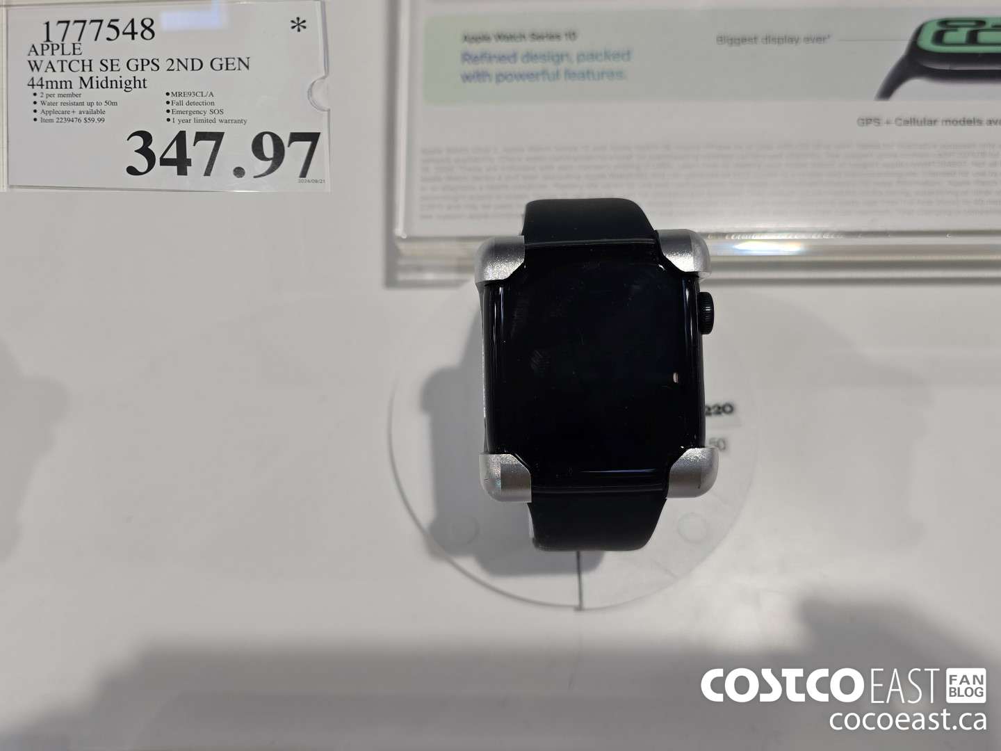 1777548 APPLE WATCH SE GPS 2ND GEN 44mm Midnight $347.97