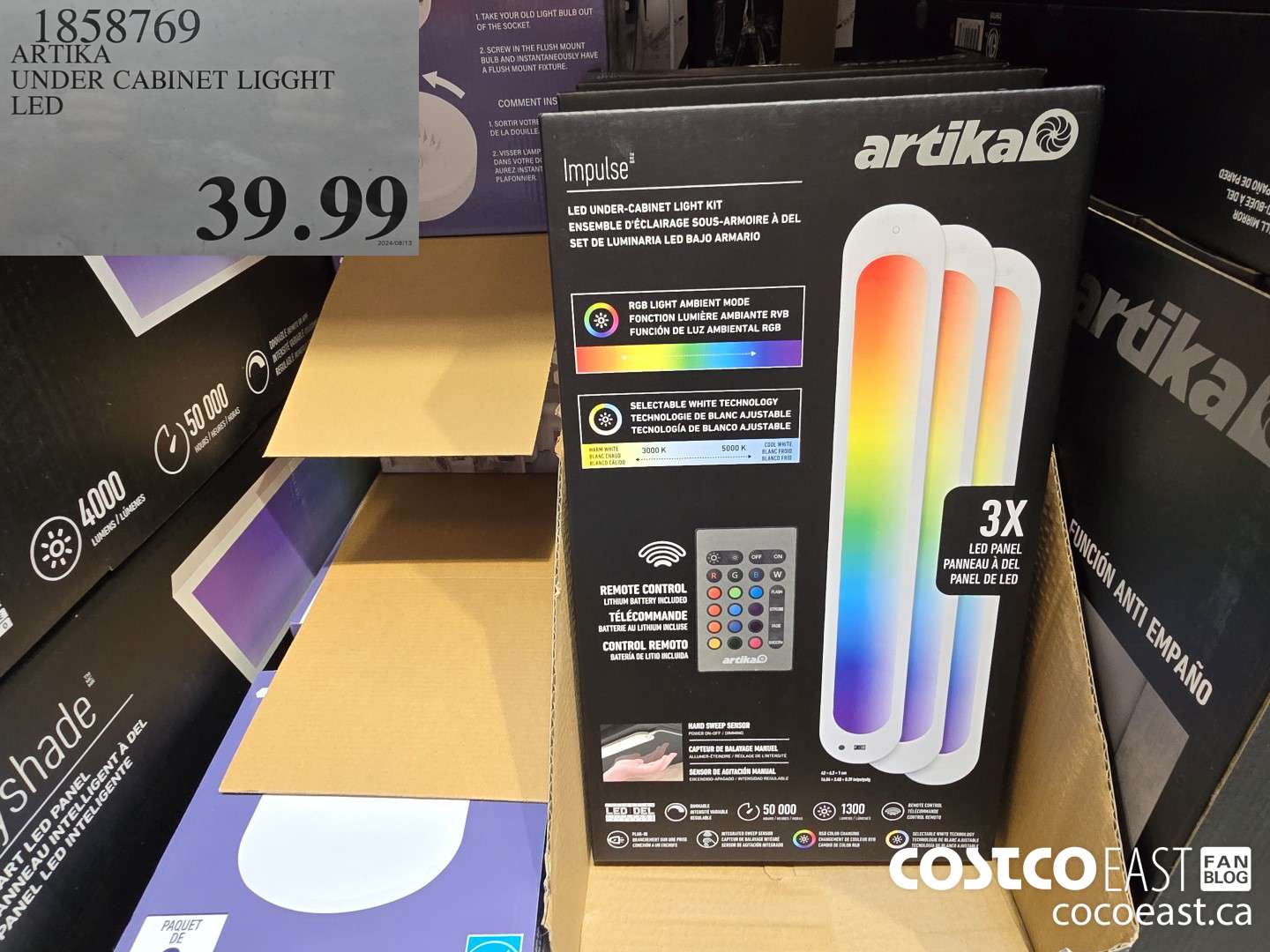 1858769 ARTIKA UNDER CABINET LIGHT LED $39.99