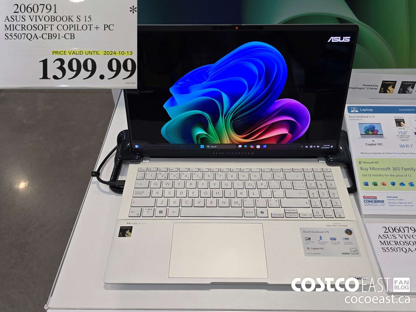 2060791 ASUS VIVOBOOK S 15 MICROSOFT COPILOT+ PC S5507QA-CB91-CB $1399.99