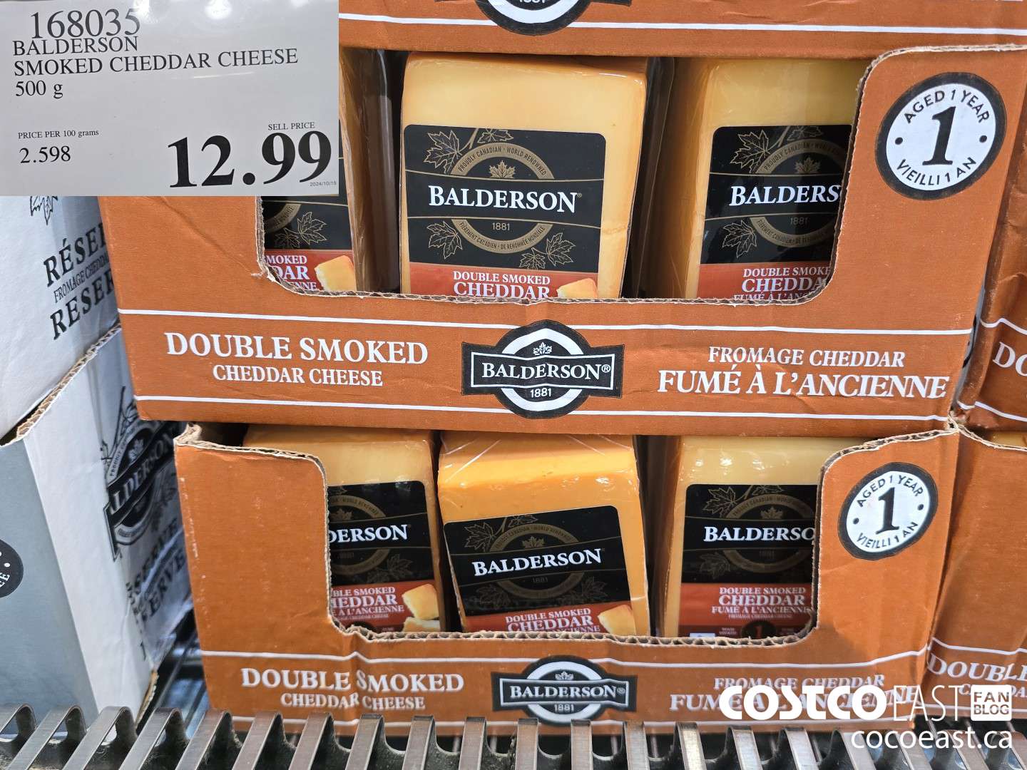 168035 BALDERSON SMOKED CHEDDAR CHEESE 500 G $12.99