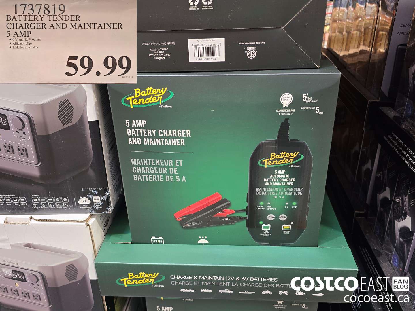 1737819 BATTERY TENDER CHARGER AND MAINTAINER 5 Amp $59.99