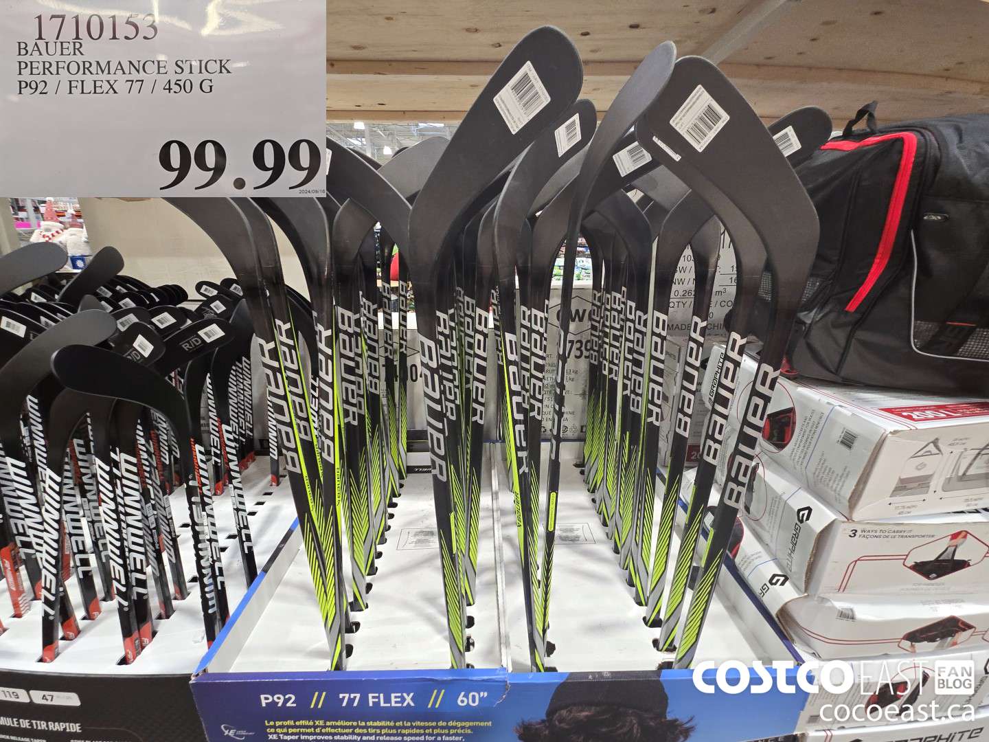 1710153 BAUER PERFORMANCE STICK P92 / FLEX 77 / 450 G $99.99