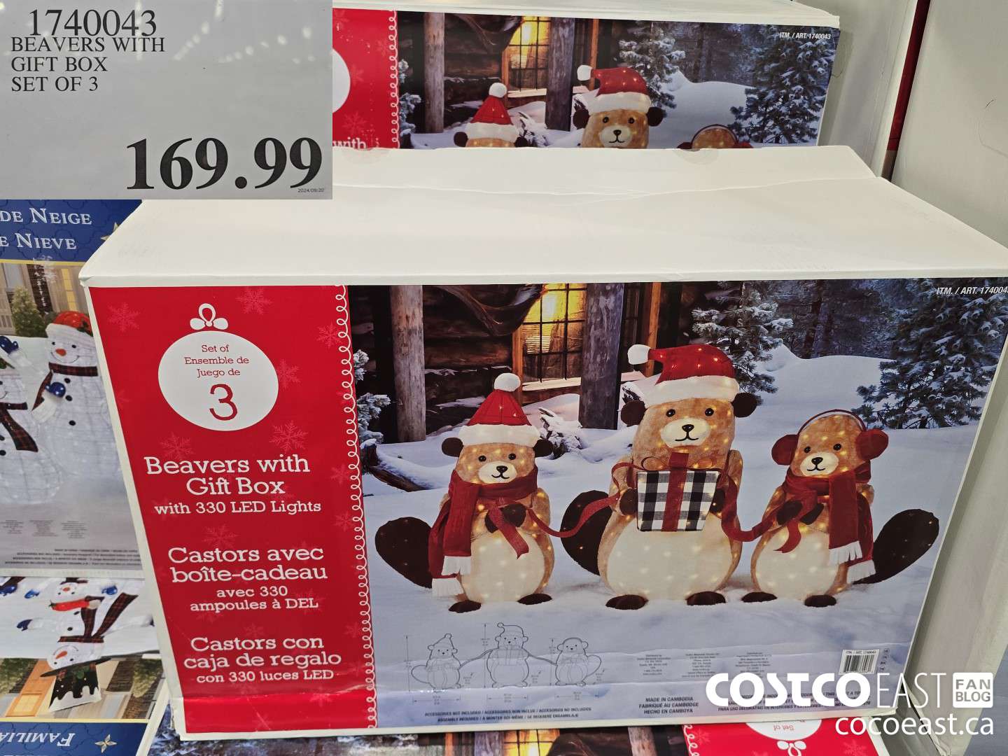 1740043 BEAVERS WITH GIFT BOX SET OF 3 $169.99