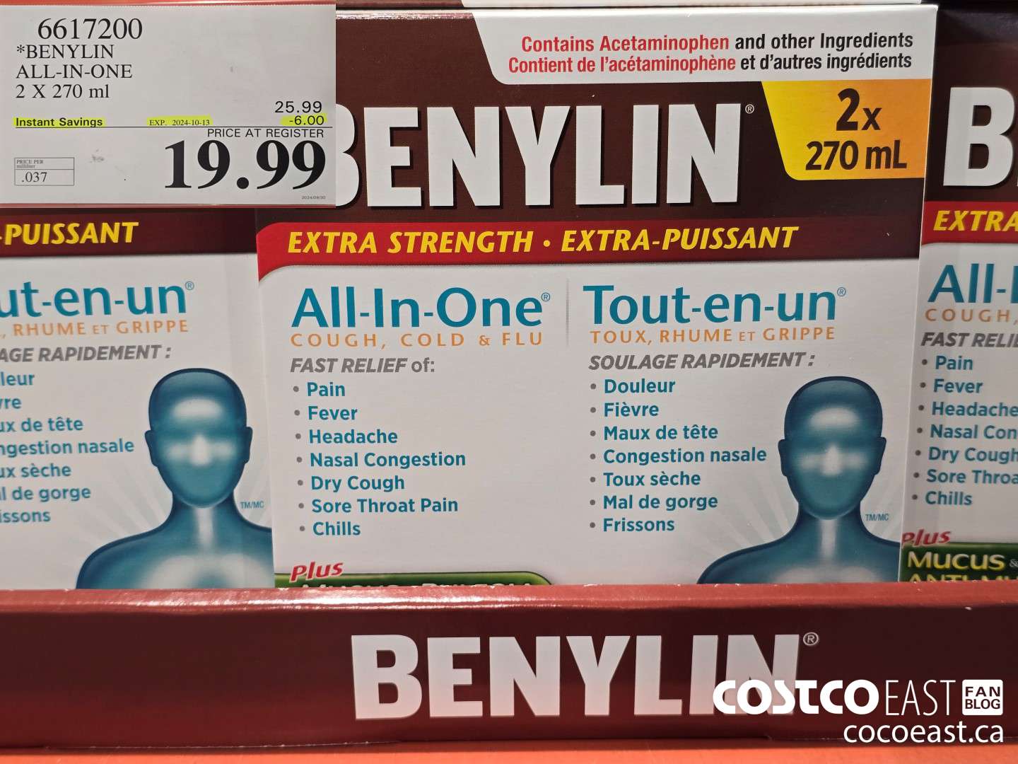 6617200 BENYLIN ALL-IN-ONE 2 X 270ML ($6.00 INSTANT SAVINGS EXPIRES ON 2024-10-13) $19.99