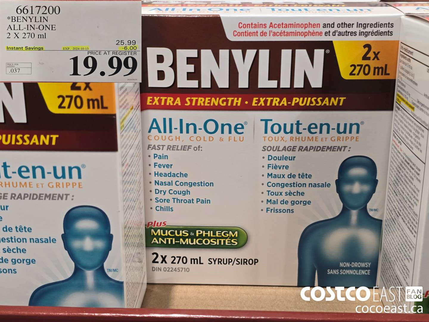 6617200 BENYLIN ALL-IN-ONE 2 X 270ML ($6.00 INSTANT SAVINGS EXPIRES ON 2024-10-13) $19.99