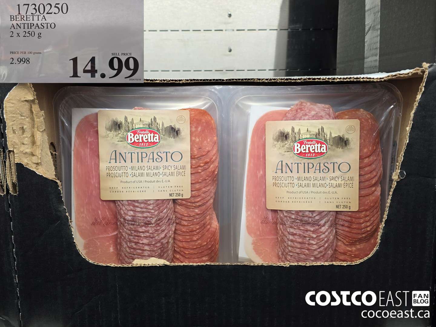 1730250 BERETTA ANTIPASTO 2 X 250 G $14.99