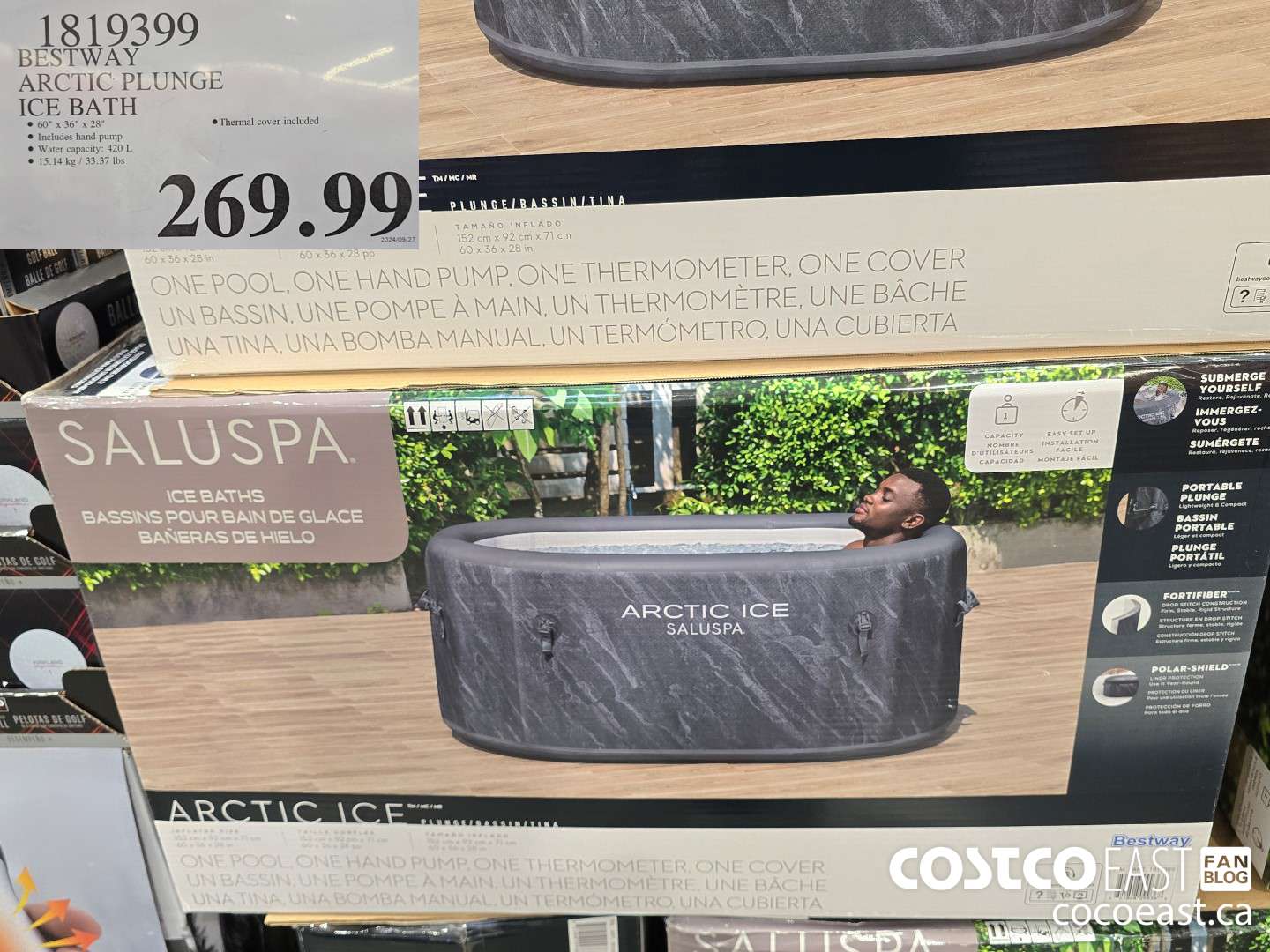 1819399 BESTWAY ARCTIC PLUNGE ICE BATH $269.99