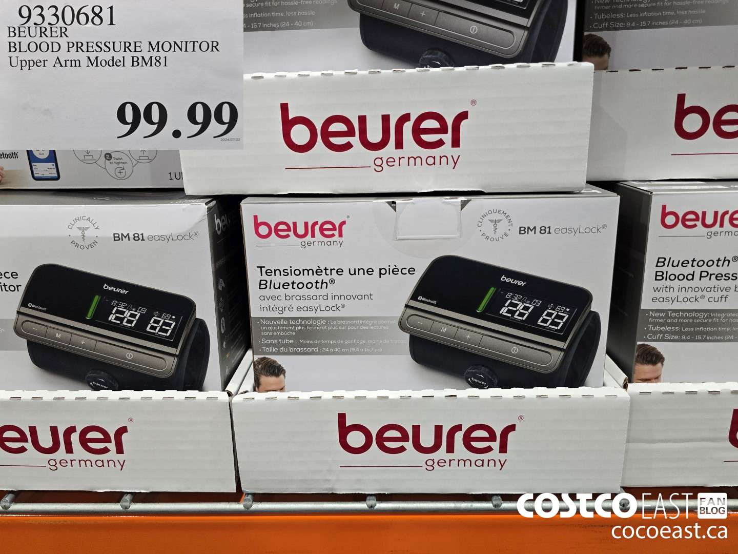 9330681 BEURER BLOOD PRESSURE MONITOR Upper Arm Model BM81 $99.99