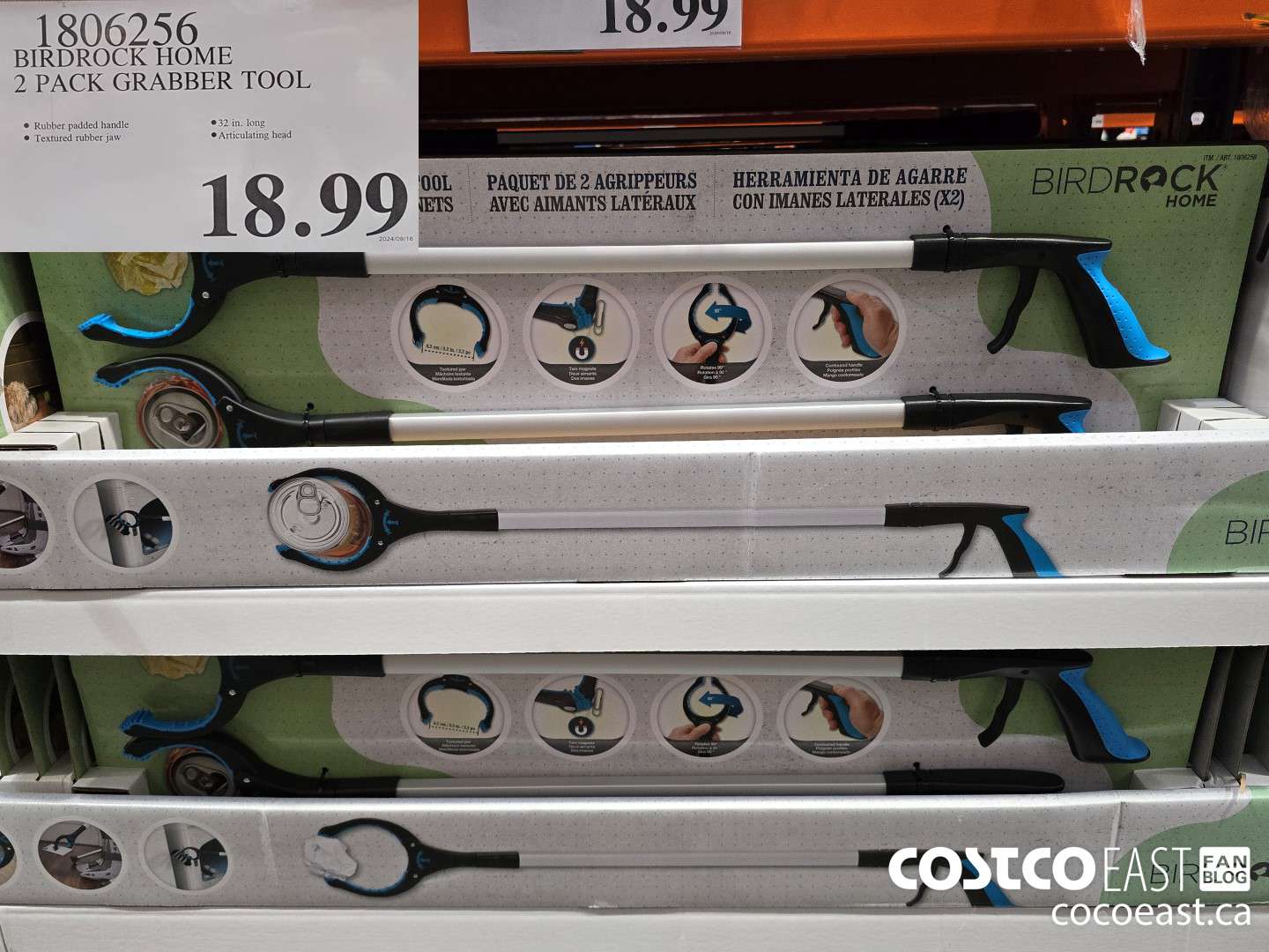 1806256 BIRDROCK HOME 2 PACK GRABBER TOOL $18.99