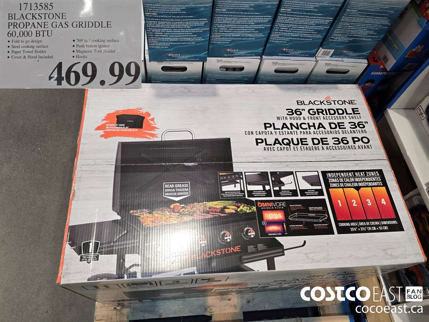 1713585 BLACKSTONE PROPANE GAS GRIDDLE 60,000 BTU $469.99