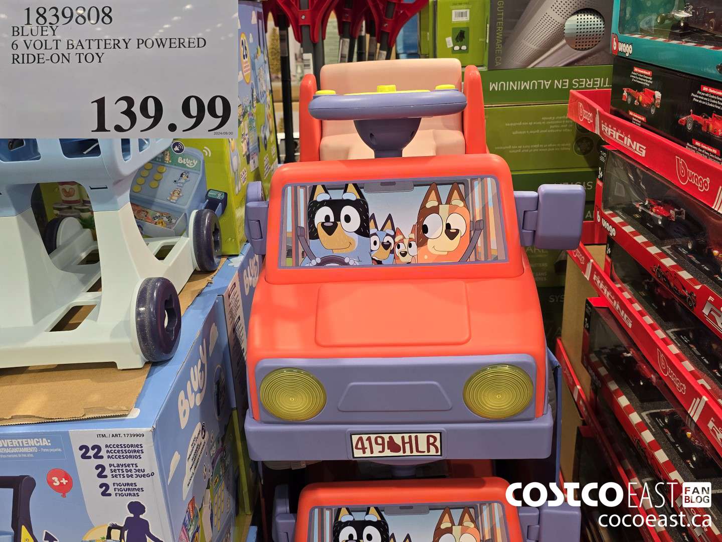 1839508 BLUEY 6 VOLT BATTERY POWERED RIDE-ON TOY $139.99