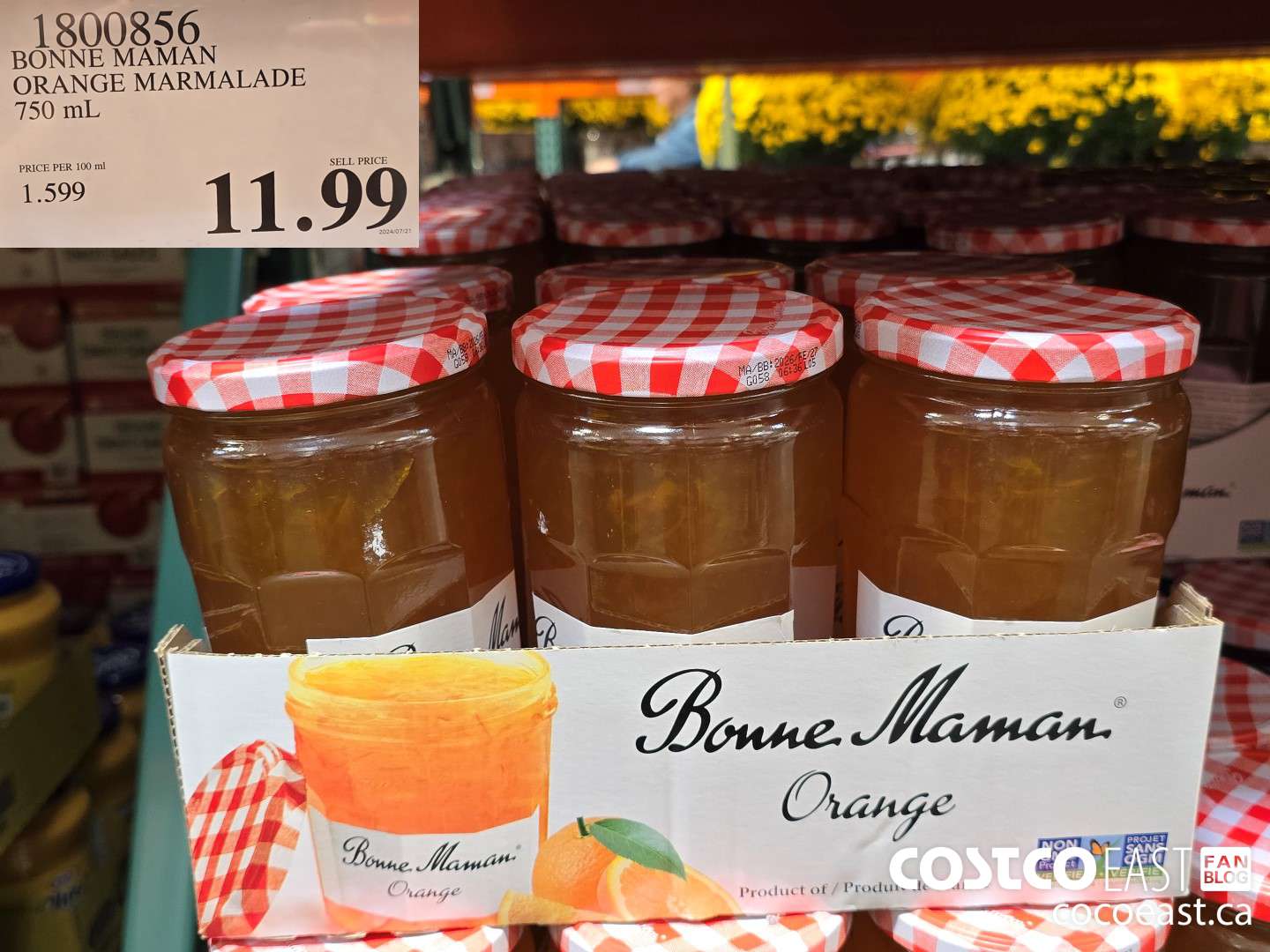 1800856 BONNE MAMAN ORANGE MARMALADE 750 mL $11.99