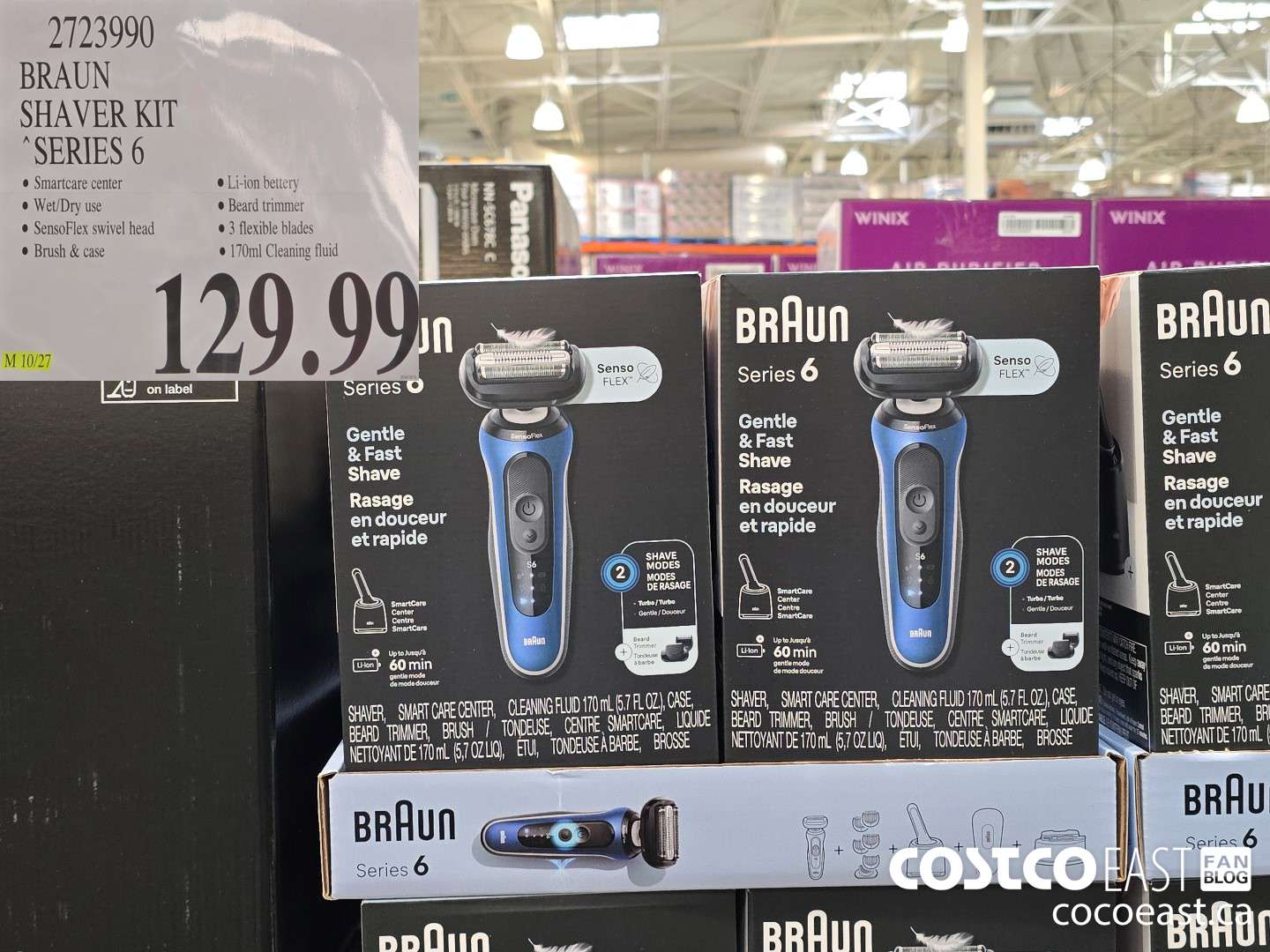 2723990 BRAUN SHAVER KIT SERIES 6 $129.99