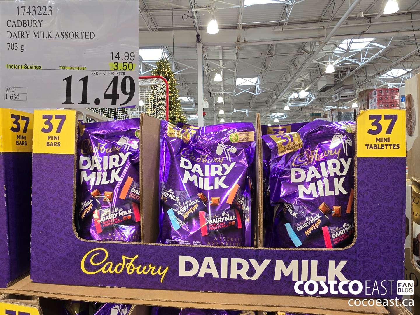 1743223 CADBURY DAIRY MILK ASSORTED 703 g ($3.50 INSTANT SAVINGS EXPIRES ON 2024-10-27) $11.49