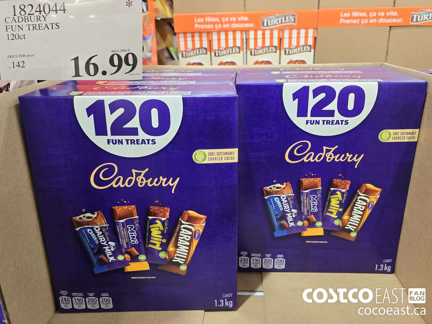 1824044 CADBURY FUN TREATS 1.3 kg $16.99