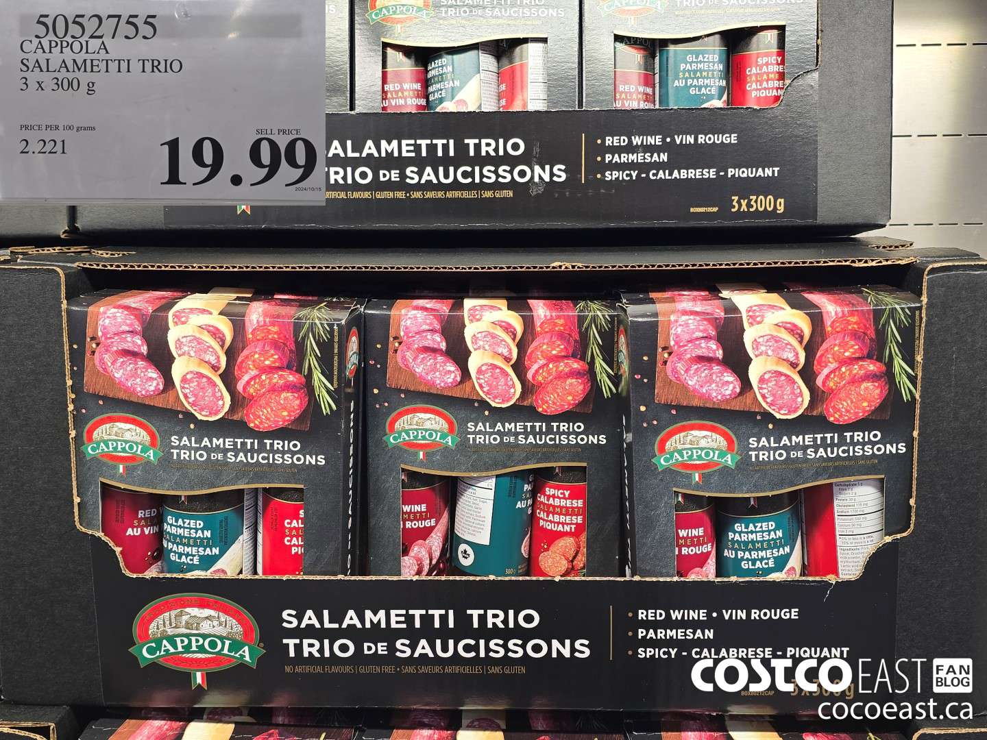 5052755 CAPPOLA SALAMETTI TRIO 3 x 300 g $19.99