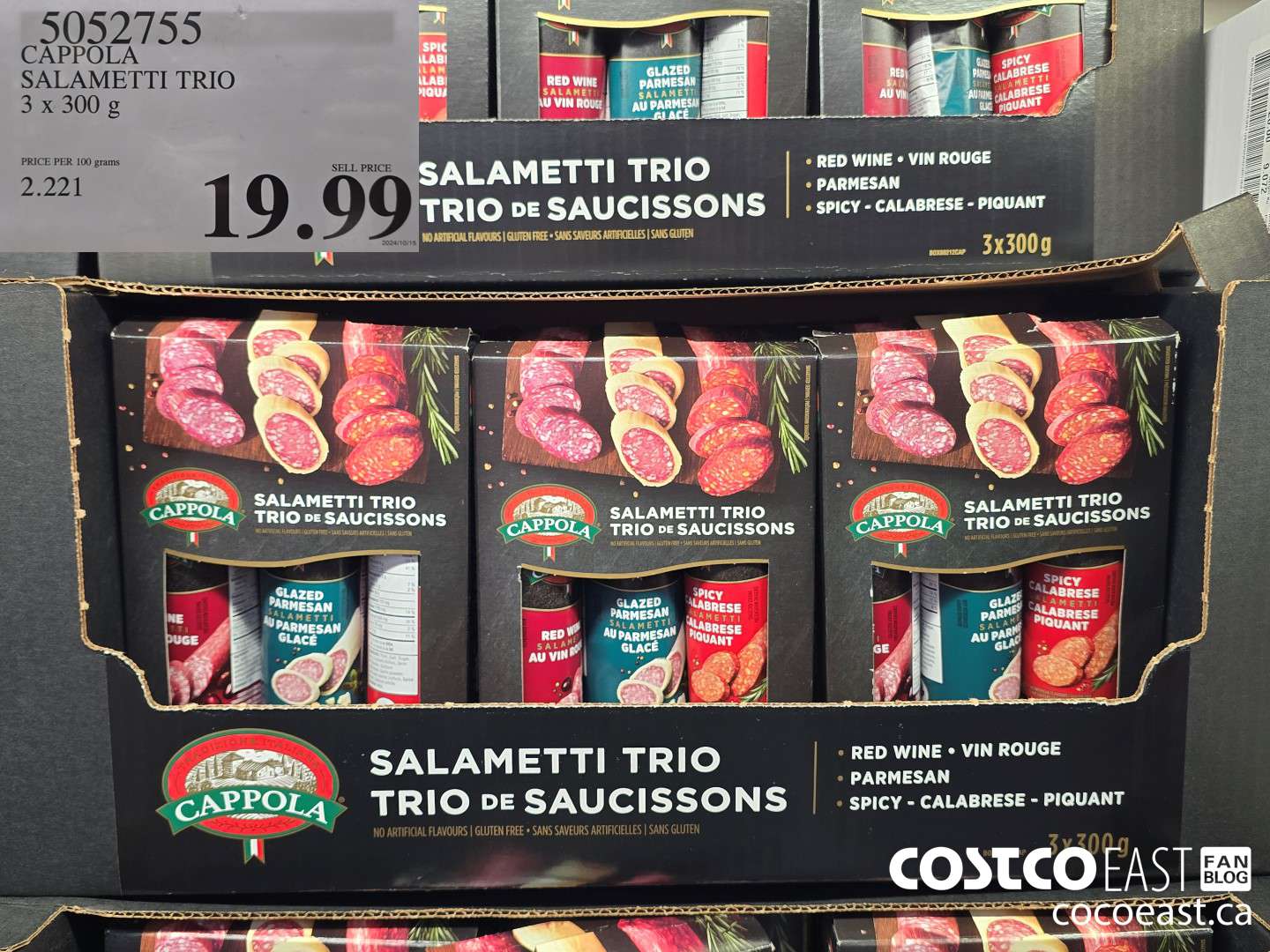 5052755 CAPPOLA SALAMETTI TRIO 3 x 300 g $19.99