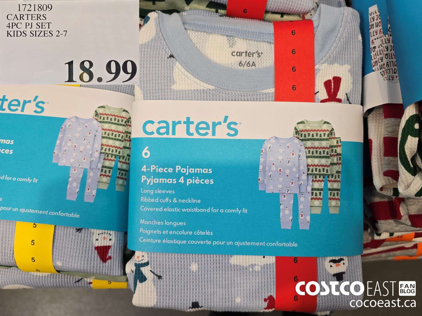 1721809 CARTERS 4PC PJ SET KIDS SIZES 2-7 $18.99