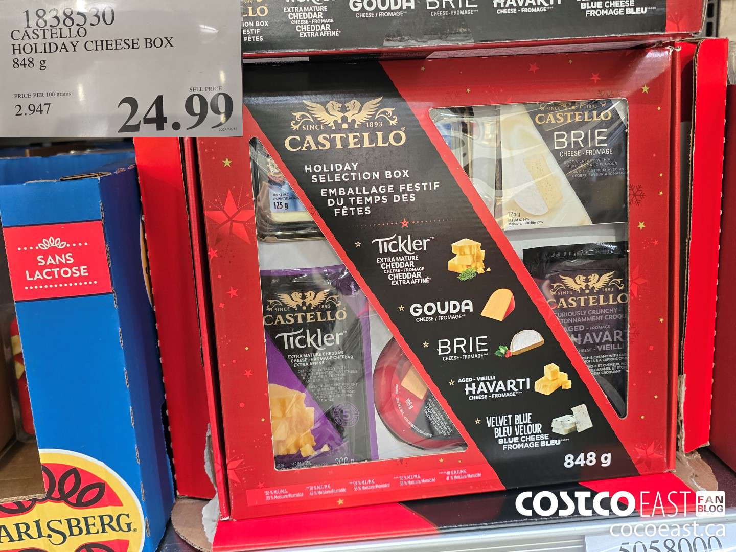 1838530 CASTELLO HOLIDAY CHEESE BOX 848 g $24.99