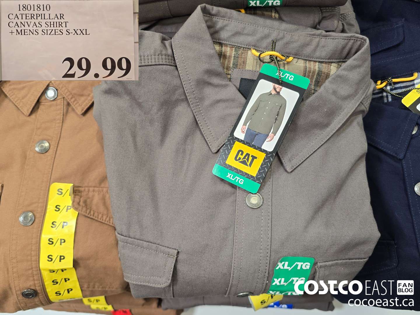 1801810 CATERPILLAR CANVAS SHIRT +MENS SIZES S-XXL $29.99