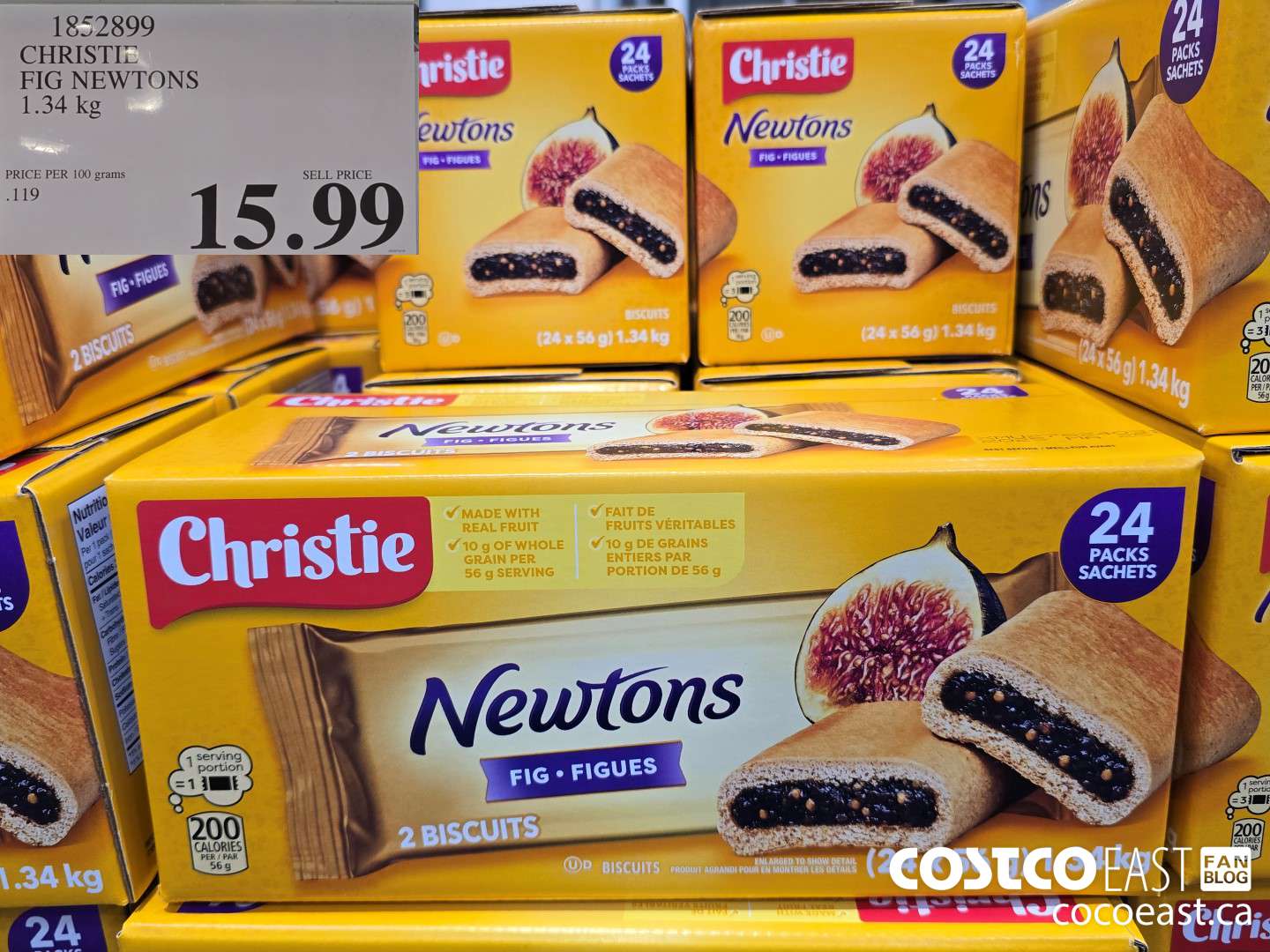 1852899 CHRISTIC FIG NEWTONS 1.34 KG $15.99
