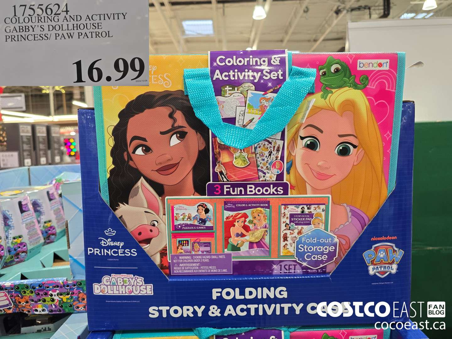 1755624 COLOURING AND ACTIVITY GABBY'S DOLLHOUSE PRINCESS/ PAW PATROL $16.99
