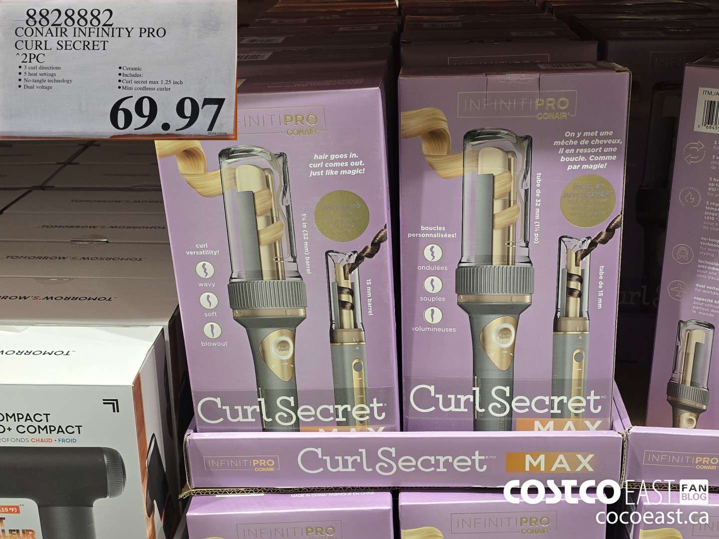 8828882 CONAIR INFINITY PRO CURL SECRET 2PC $69.97