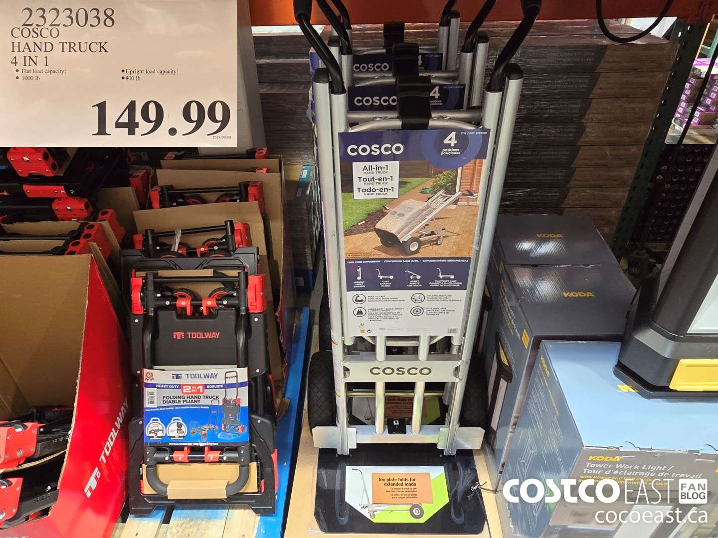 2323038 COSCO HAND TRUCK 4 IN 1 $149.99