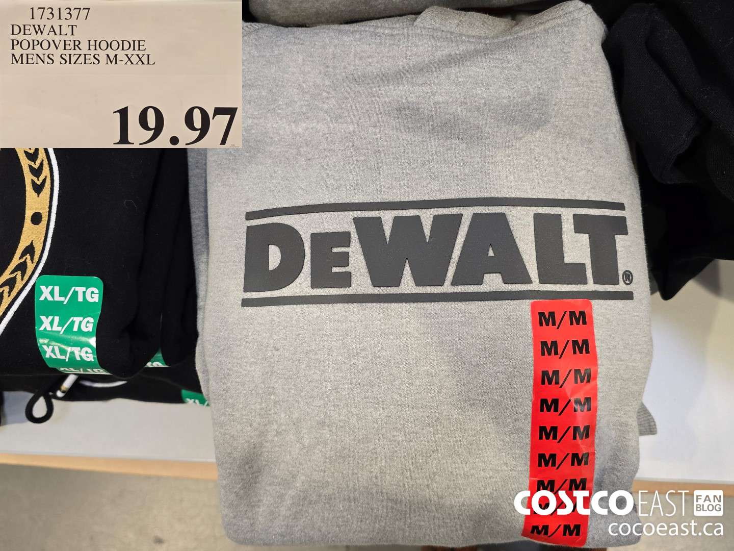 1731377 DEWALT POPOVER HOODIE MENS SIZES M-XXL $19.97