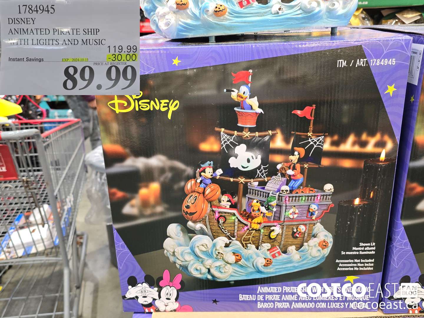 1784945 DISNEY ANIMATED PIRATE SHIP WITH LIGHTS AND MUSIC ($30.00 INSTANT SAVINGS EXPIRES ON 2024-10-13) $89.99
