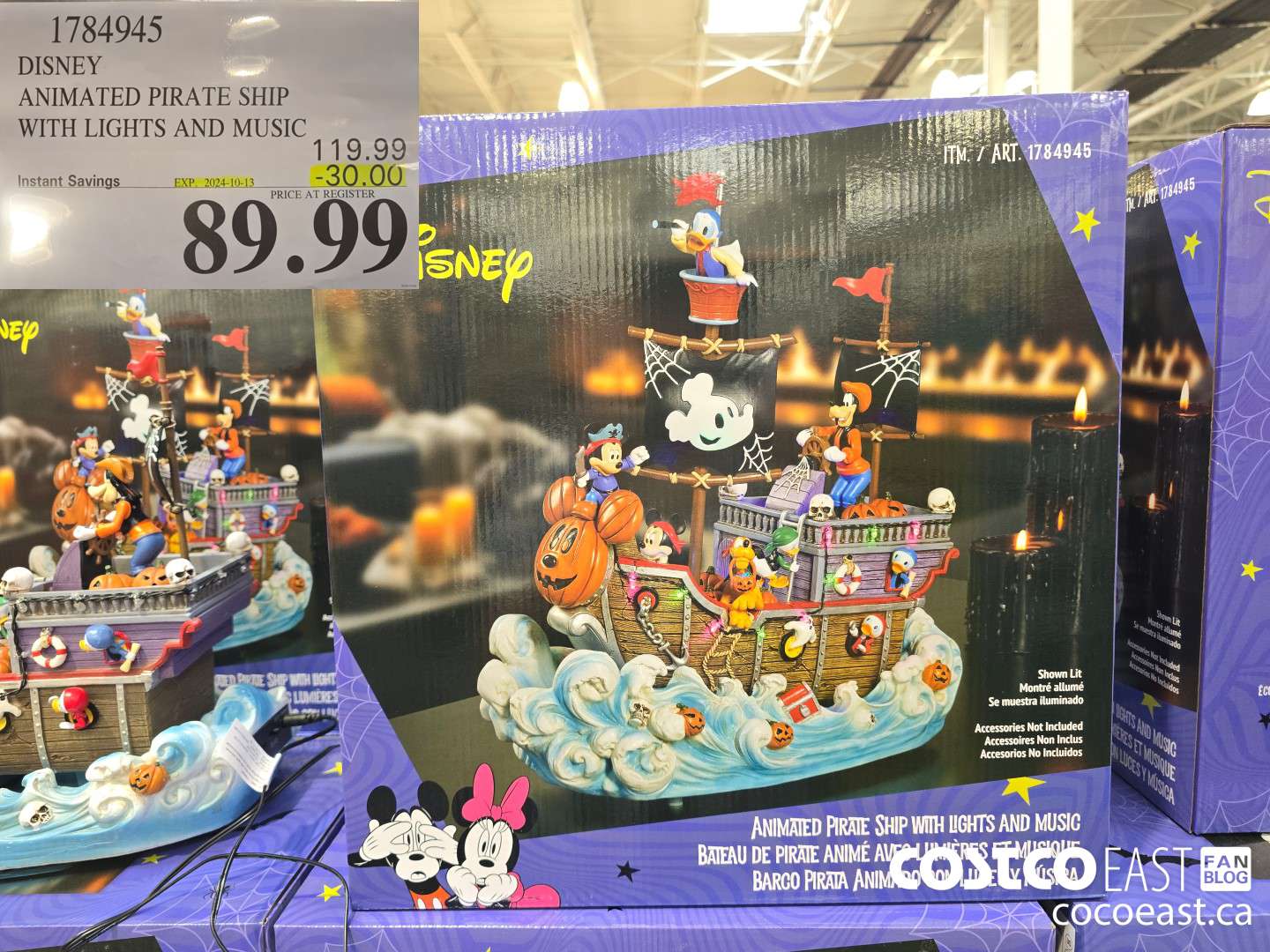 1784945 DISNEY ANIMATED PIRATE SHIP WITH LIGHTS AND MUSIC ($30.00 INSTANT SAVINGS EXPIRES ON 2024-10-13) $89.99