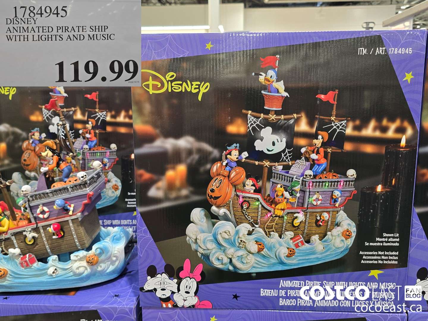 1784945 DISNEY ANIMATED PIRATE SHIP WITH LIGHTS AND MUSIC $119.99