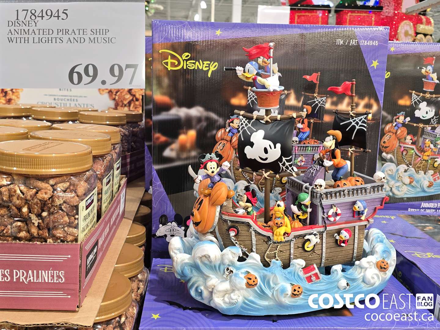 1784945 DISNEY ANIMATED PIRATE SHIP WITH LIGHTS AND MUSIC $69.97