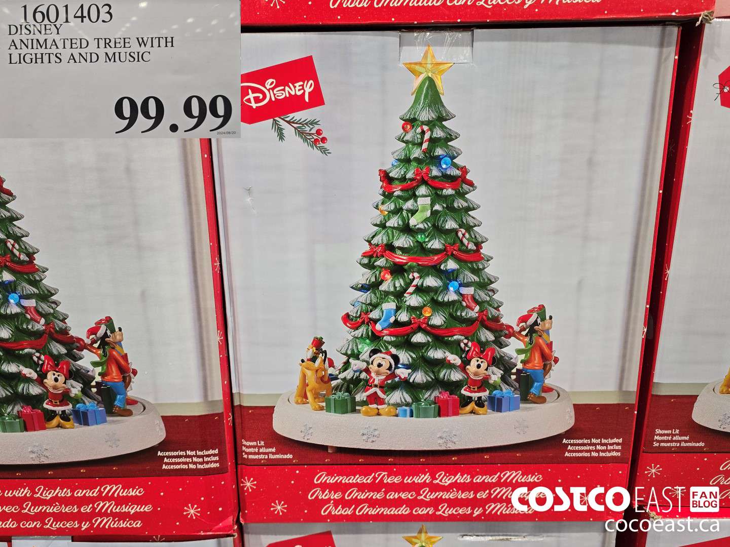 1601403 DISNEY ANIMATED TREE WITH LIGHTS AND MUSIC $99.99