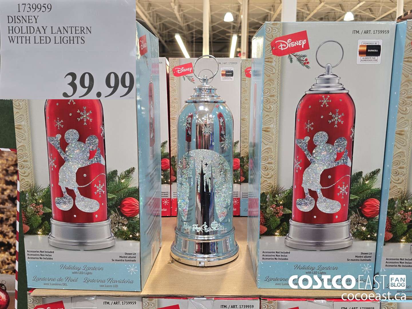 1739959 DISNEY HOLIDAY LANTERN WITH LED LIGHTS $39.99