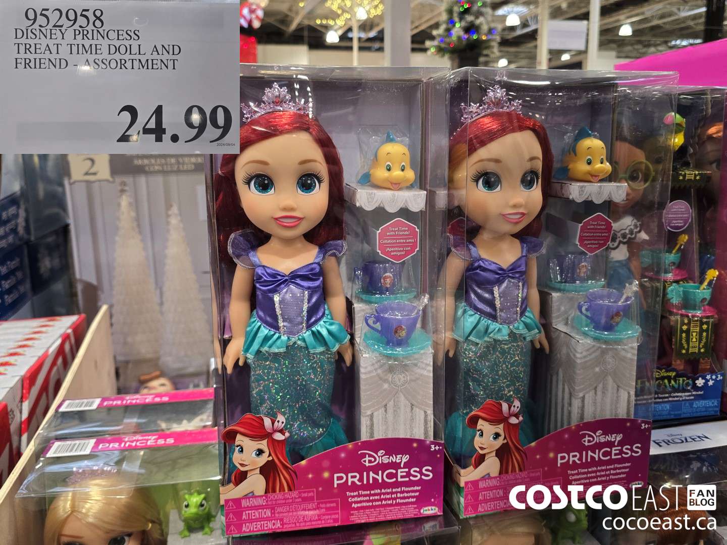 952958 DISNEY PRINCESS TREAT TIME DOLL AND FRIEND - ASSORTMENT $24.99