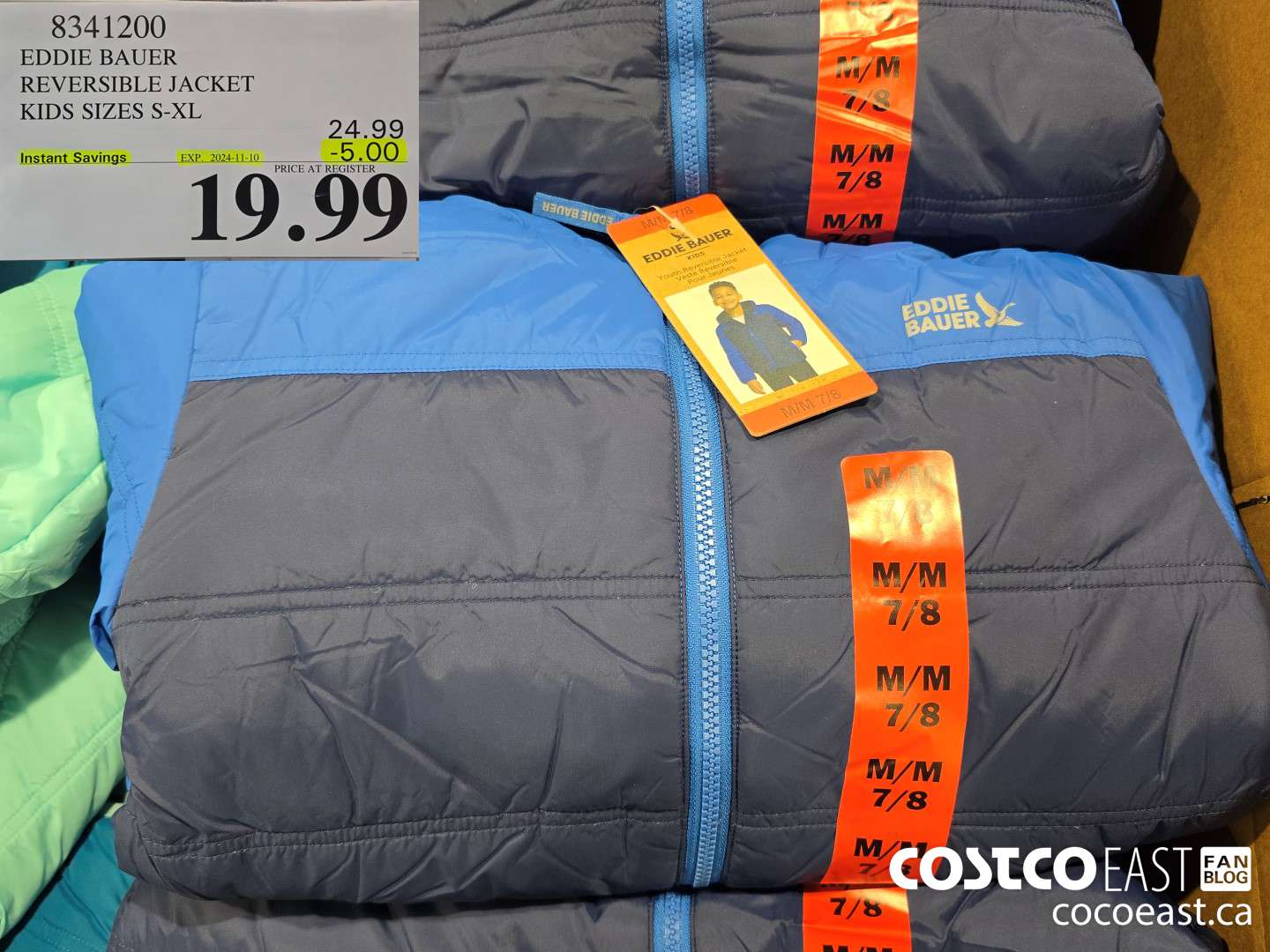 8341200 EDDIE BAUER REVERSIBLE JACKET KIDS SIZES S-XL ($5.00 INSTANT SAVINGS EXPIRES ON 2024-11-10) $19.99